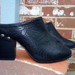 Easy Street, Black Embellished Clog, 9.5 W